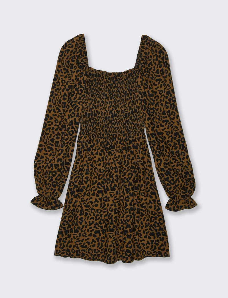 Vestito Corto Manica Lunga in Smock - var 2