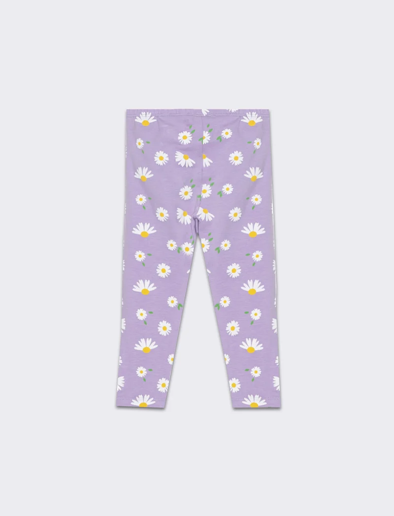 Leggings all over da neonata - Lilla