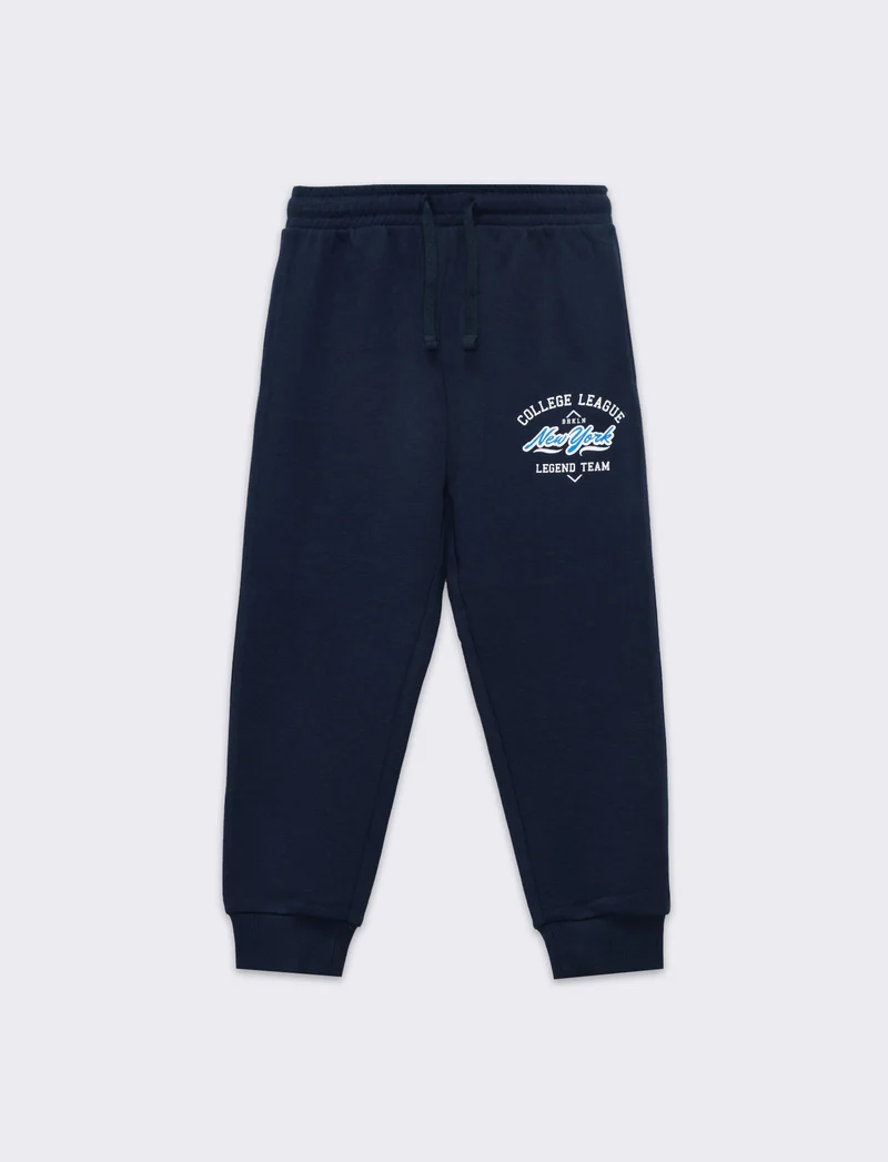 Pantaloni jogger con stampa da bambino - Blu