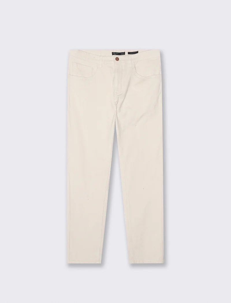 PANTALONI 5 TASCHE IN VELLUTO - Bianco