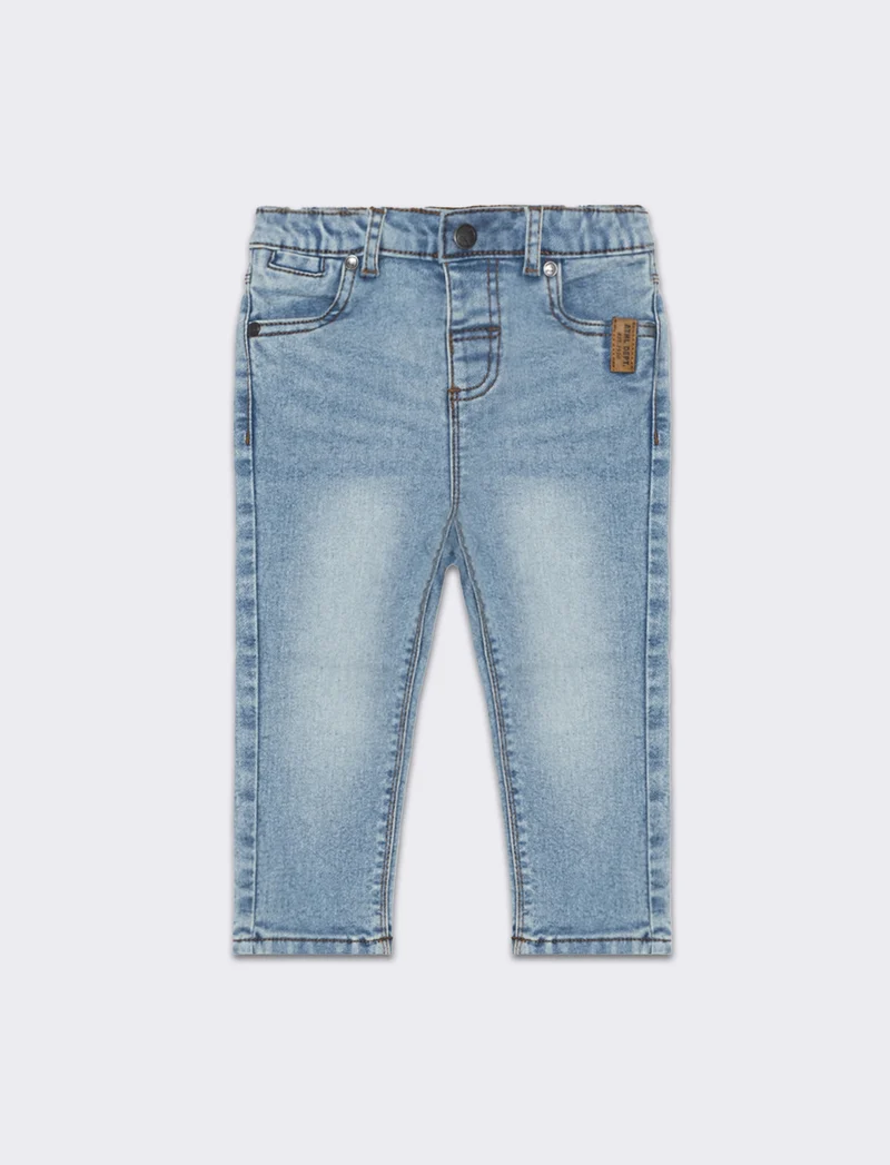 Jeans modello regular da neonato - Denim chiaro