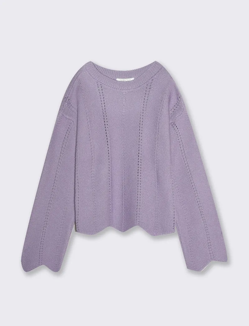 Pullover estivo da bambina - Lilla