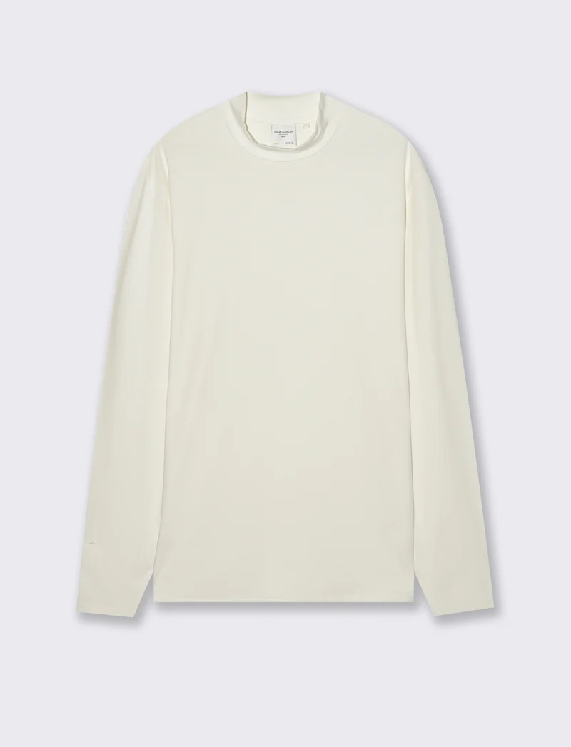 T-SHIRT LUPETTO BASIC SLIM FIT - Bianco