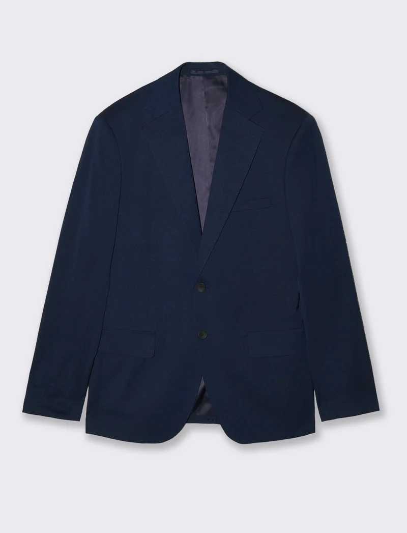 Blazer formal fit con dettagli eleganti - Blu