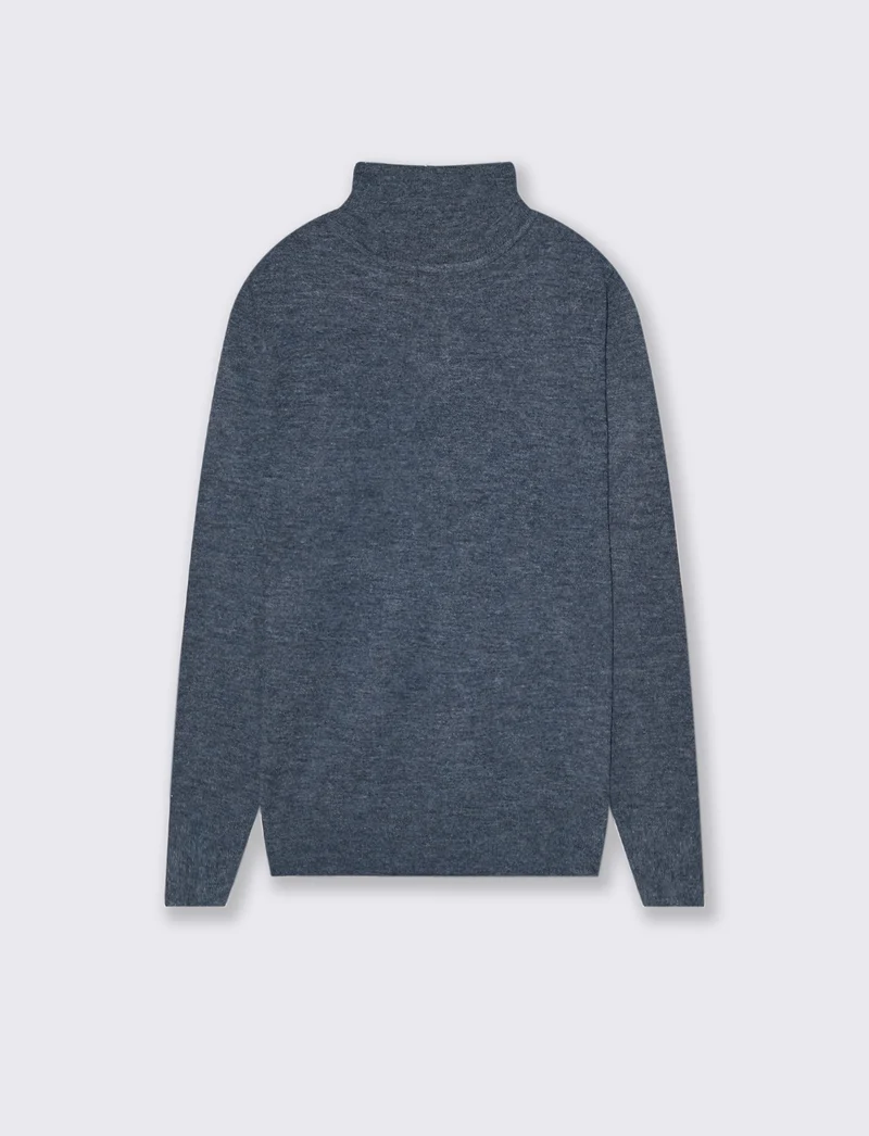 MAGLIA DOLCE VITA IN FILATO EFFETTO LANA - Blu