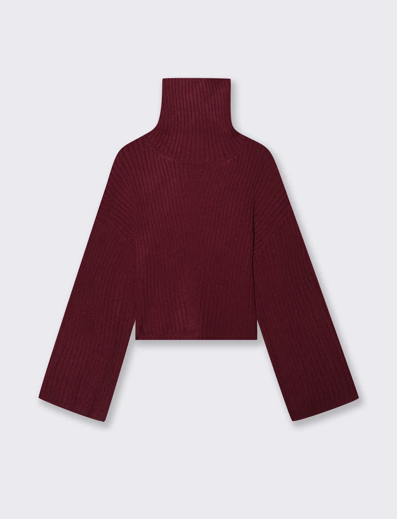 PULLOVER CROP - Vinaccia