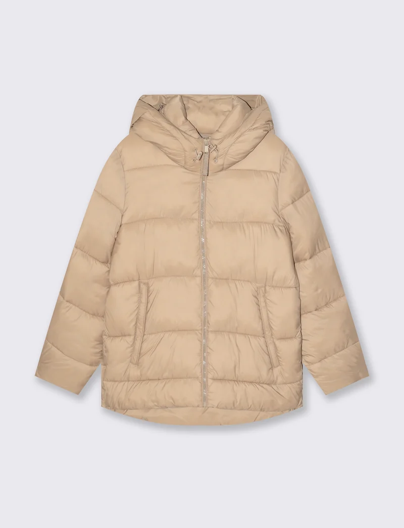 GIUBOTTO INBOTTITO CON CAPPUCCIO - Beige