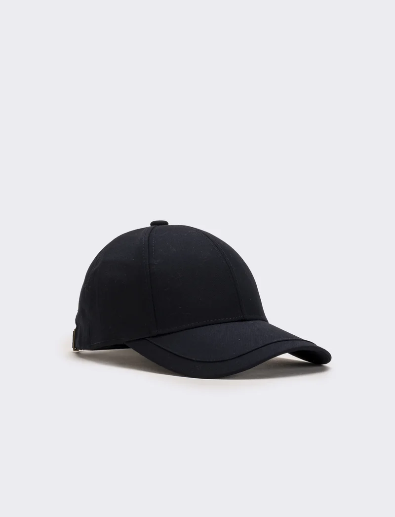 Cappello baseball in nylon con ricamo - Blu
