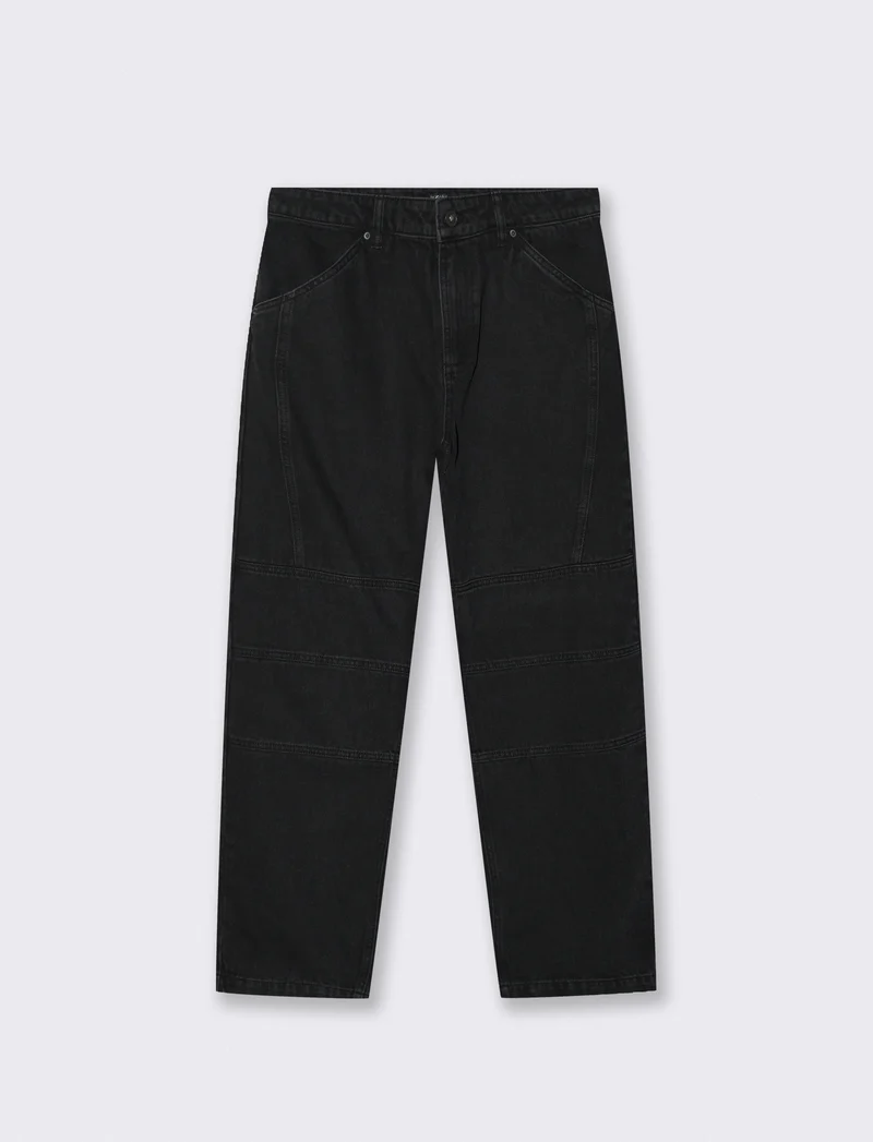 JEANS BIKER NERO EXTRA LOOSE FIT - Nero