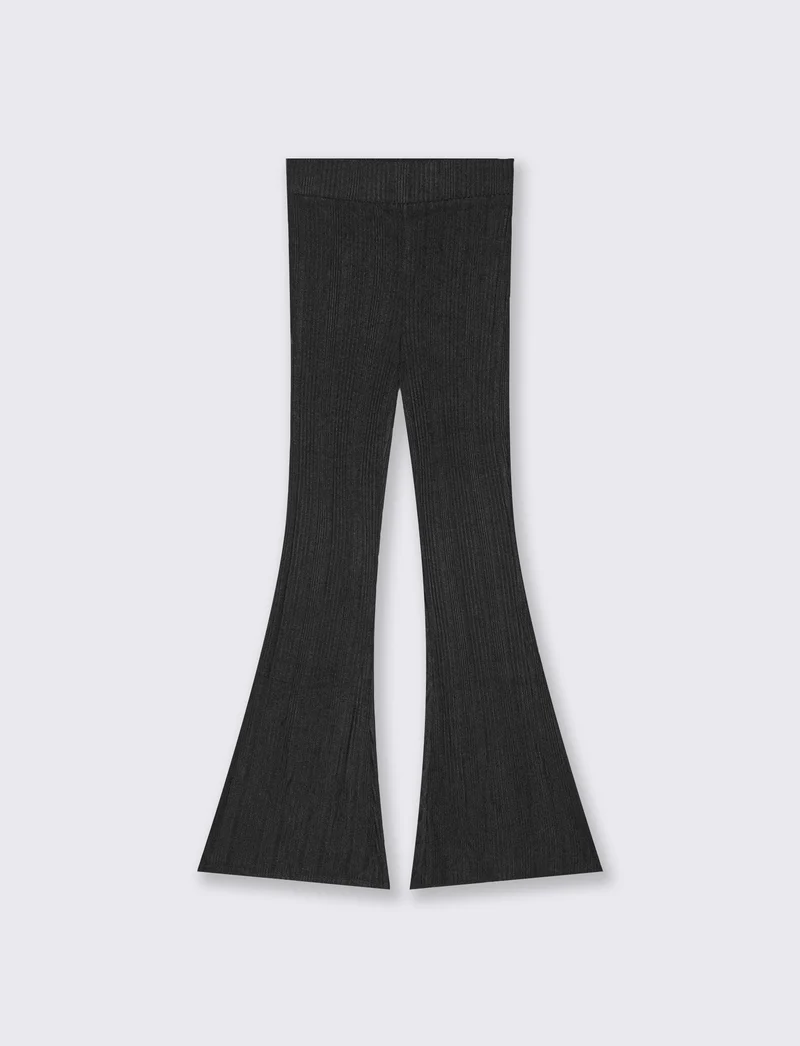 LEGGINGS FLARE - Nero