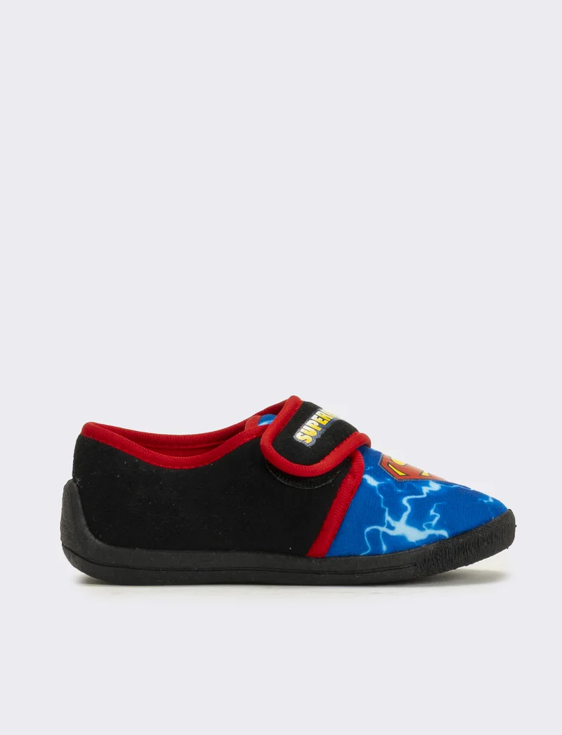 Pantofola con strappo Superman© da bambino - Blu