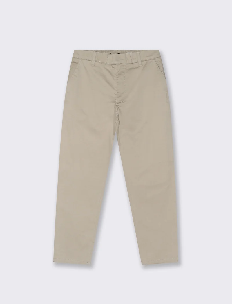 PANTALONI CHINO RELAXED TESSUTO PREMIUM - Beige
