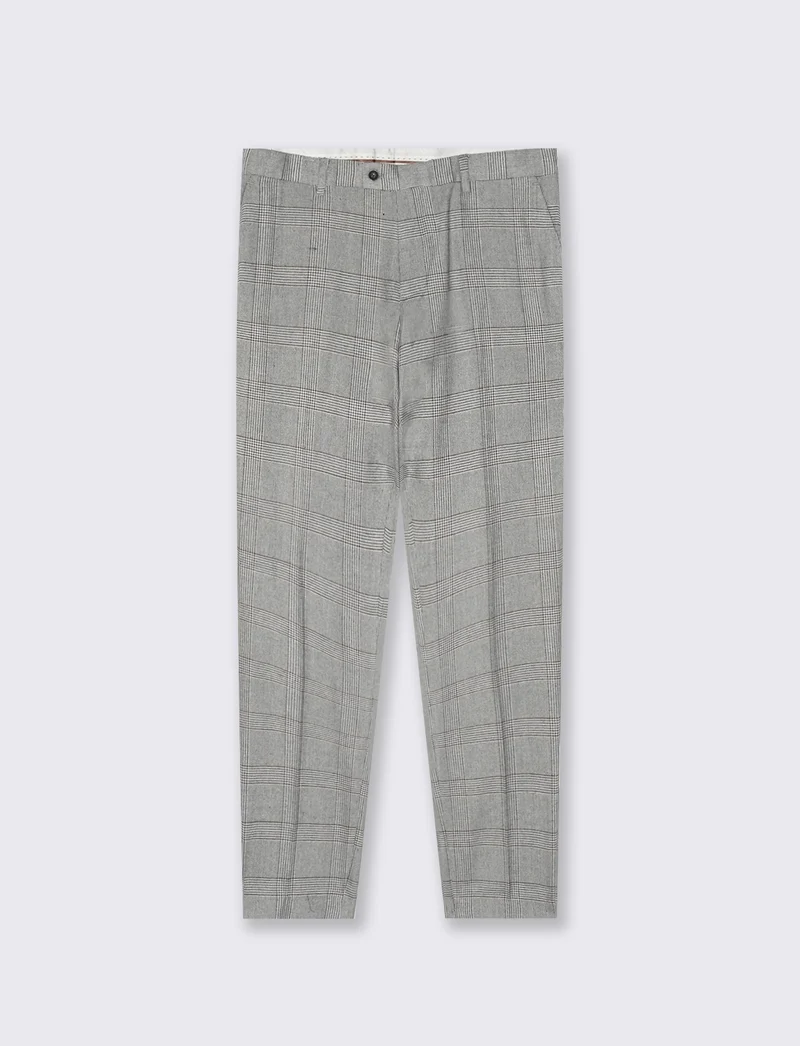 PANTALONI DA COMPLETO A QUADRI FORMAL FIT - Grigio