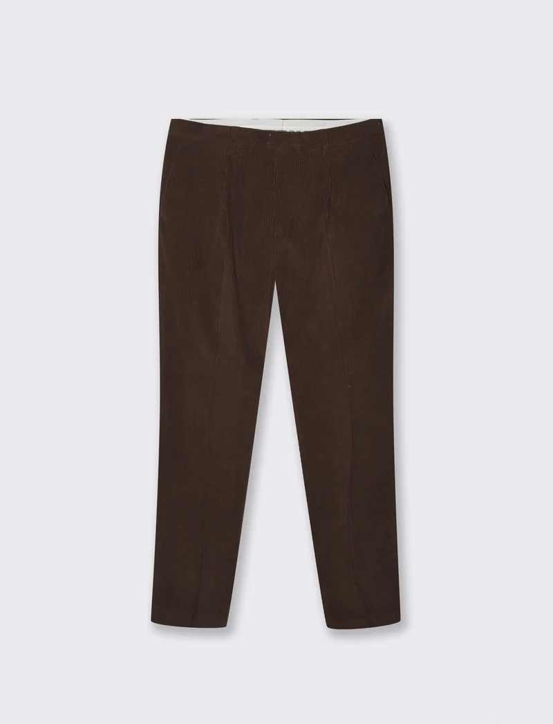 PANTALONI IN VELLUTO DA COMPLETO FORMAL FIT - Moro