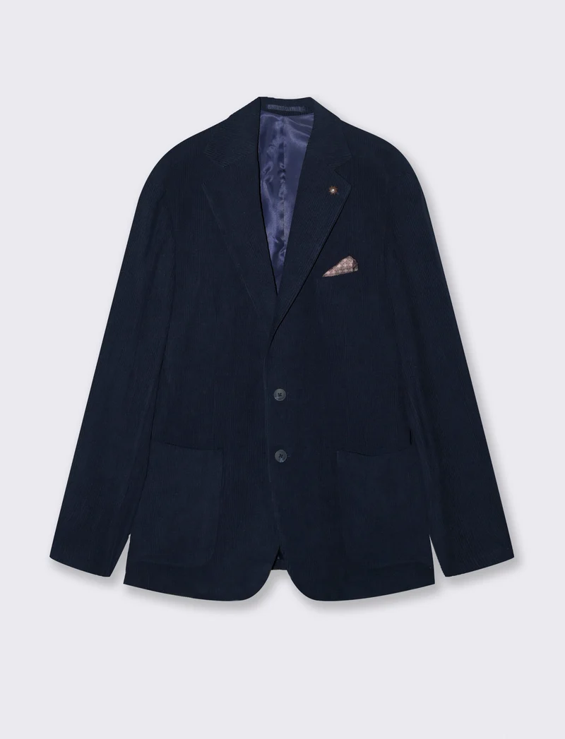 BLAZER IN VELLUTO DA COMPLETO FORMAL FIT - Blu
