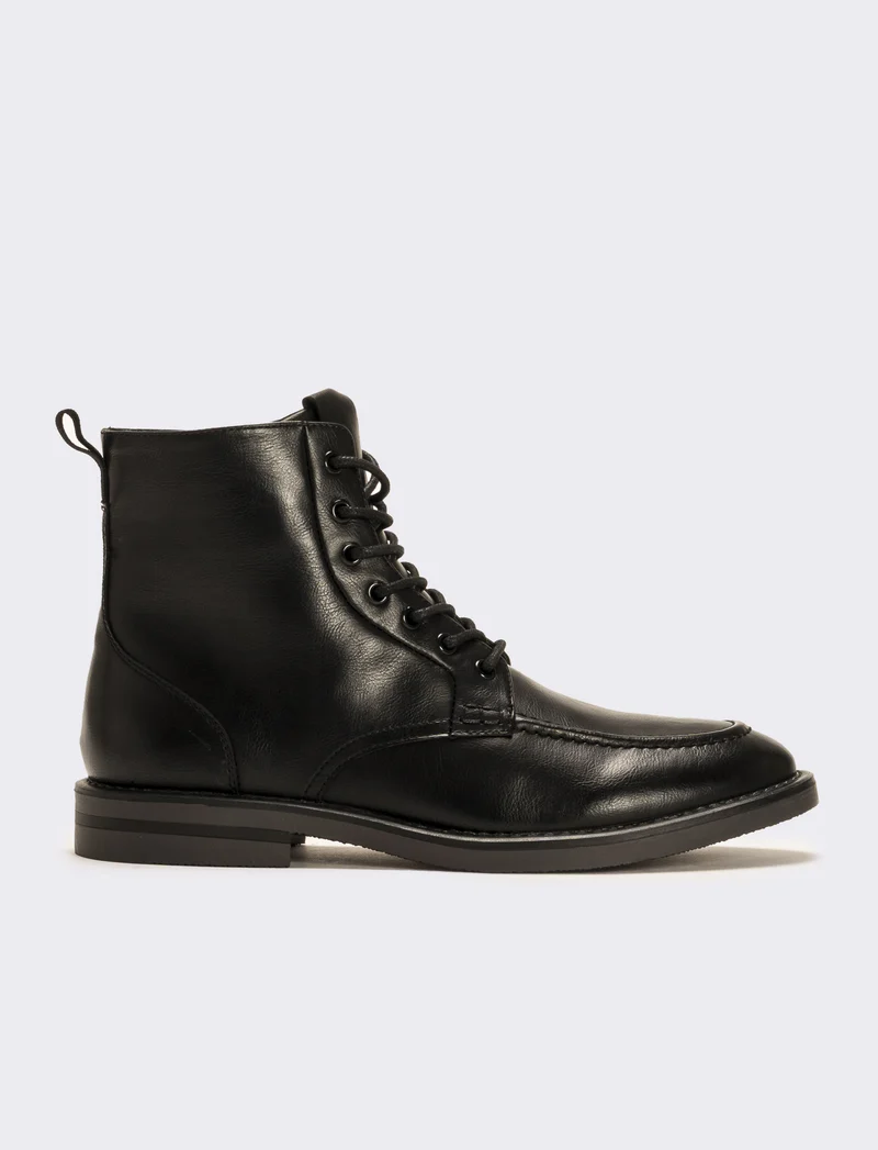 Stivale stringato da uomo - Nero