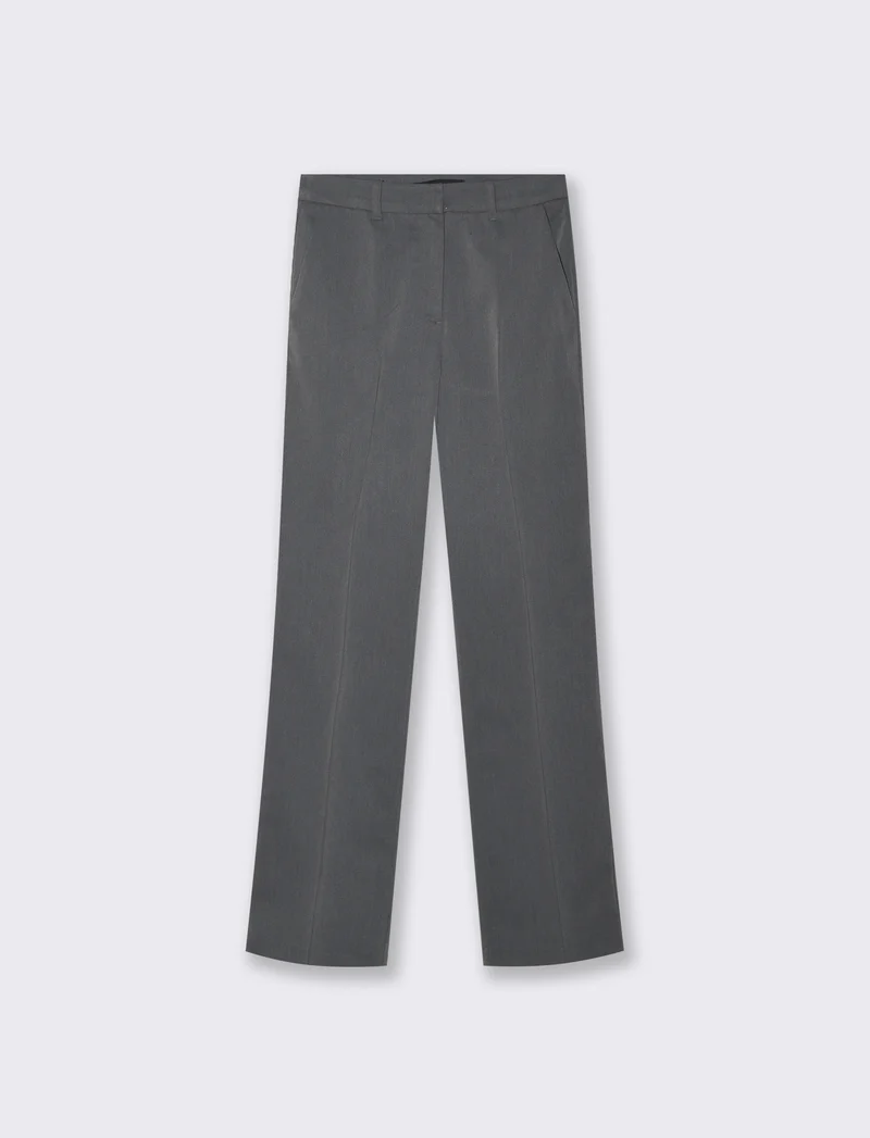 PANTALONE chiusura zip - Grigio mel.