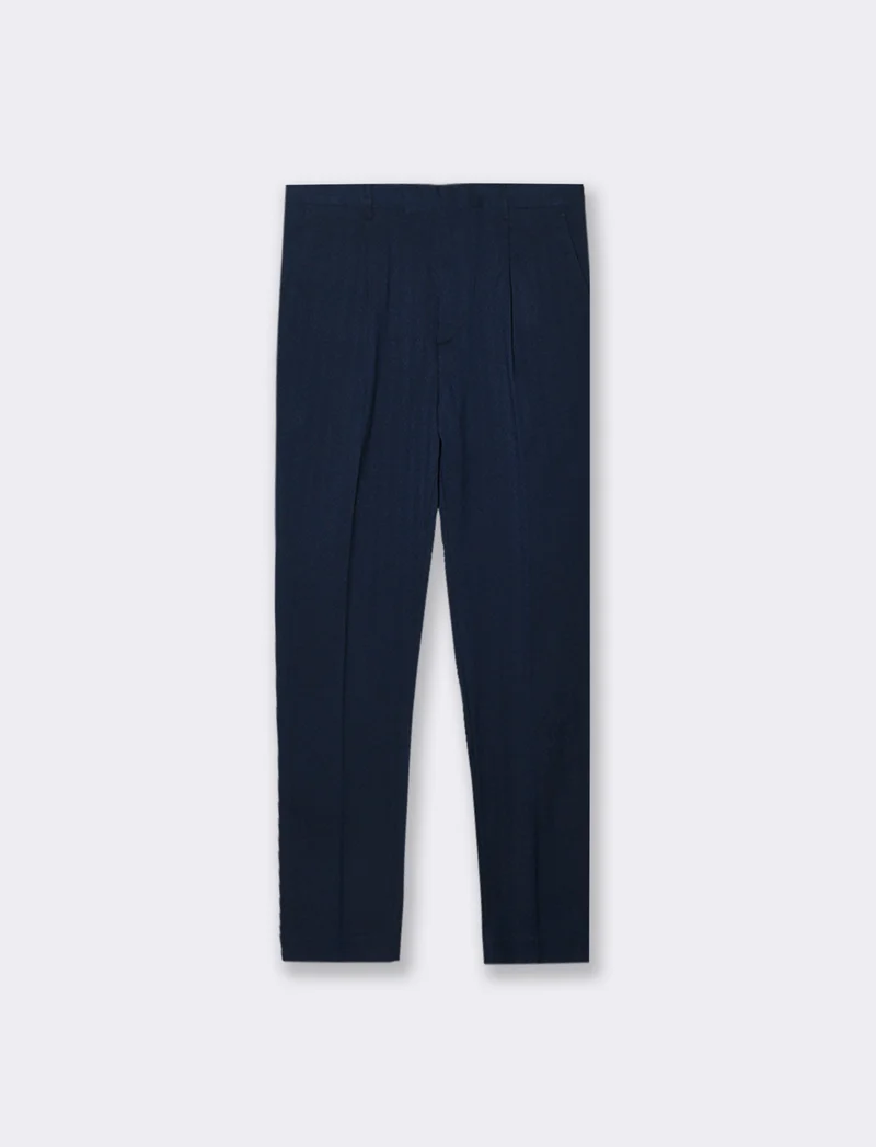 PANTALONI STRUTTURATI DA COMPLETO FORMAL FIT: - Blu