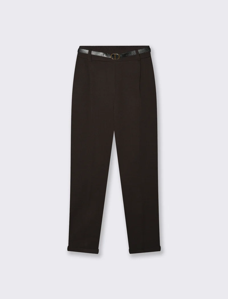 PANTALONE CON CINTURA - Moro