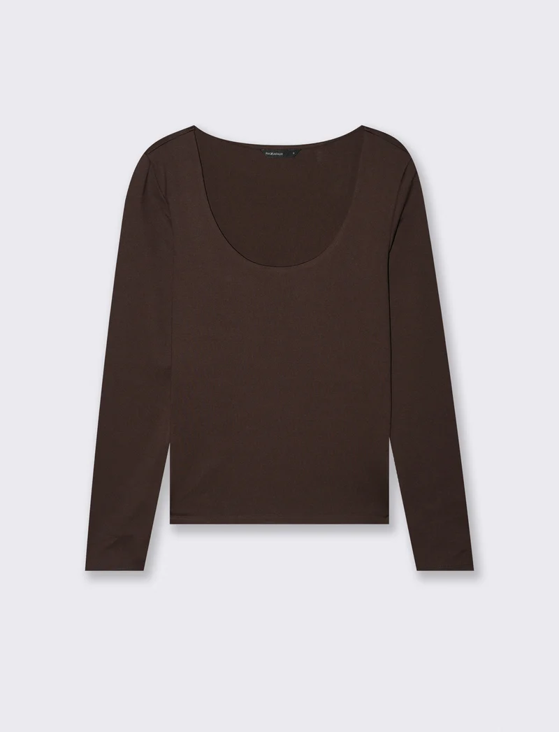 T-SHIRT MANICA LUNGA - Moro