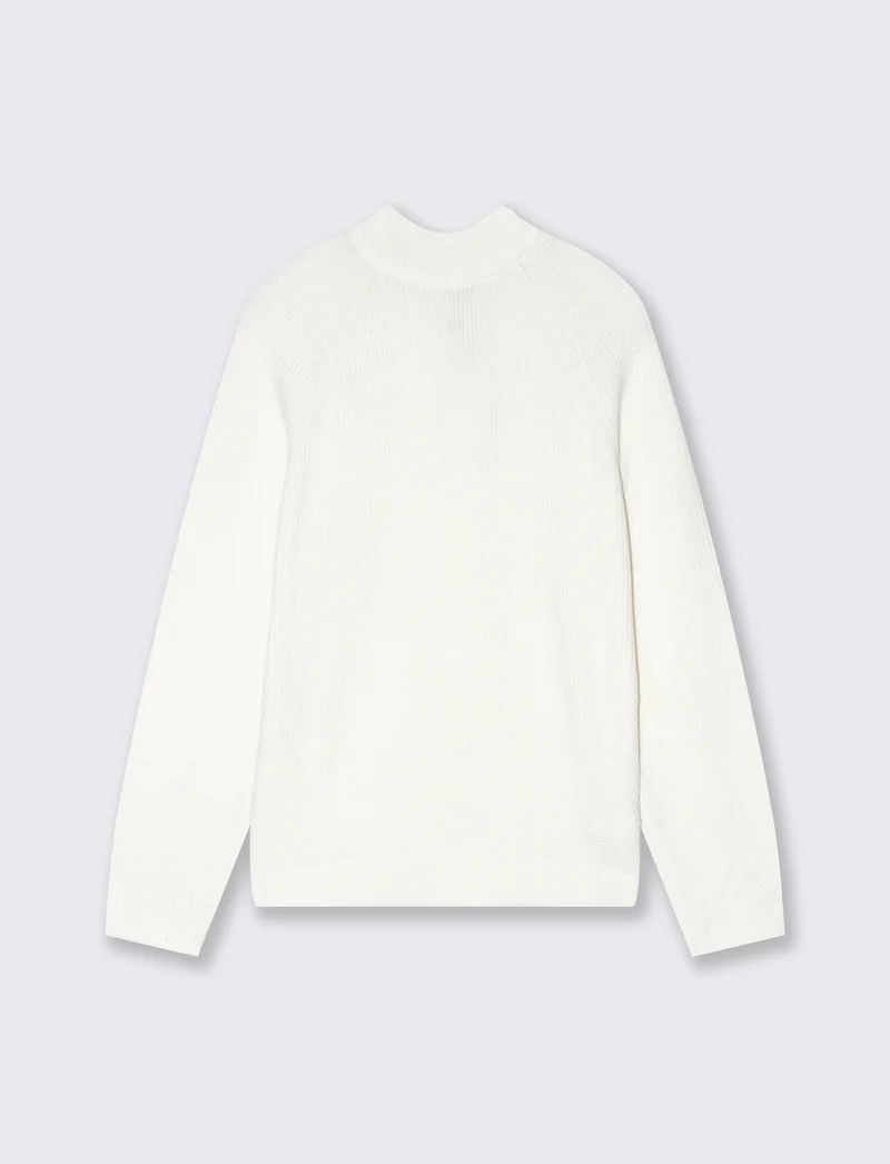 Maglia a coste - Avorio