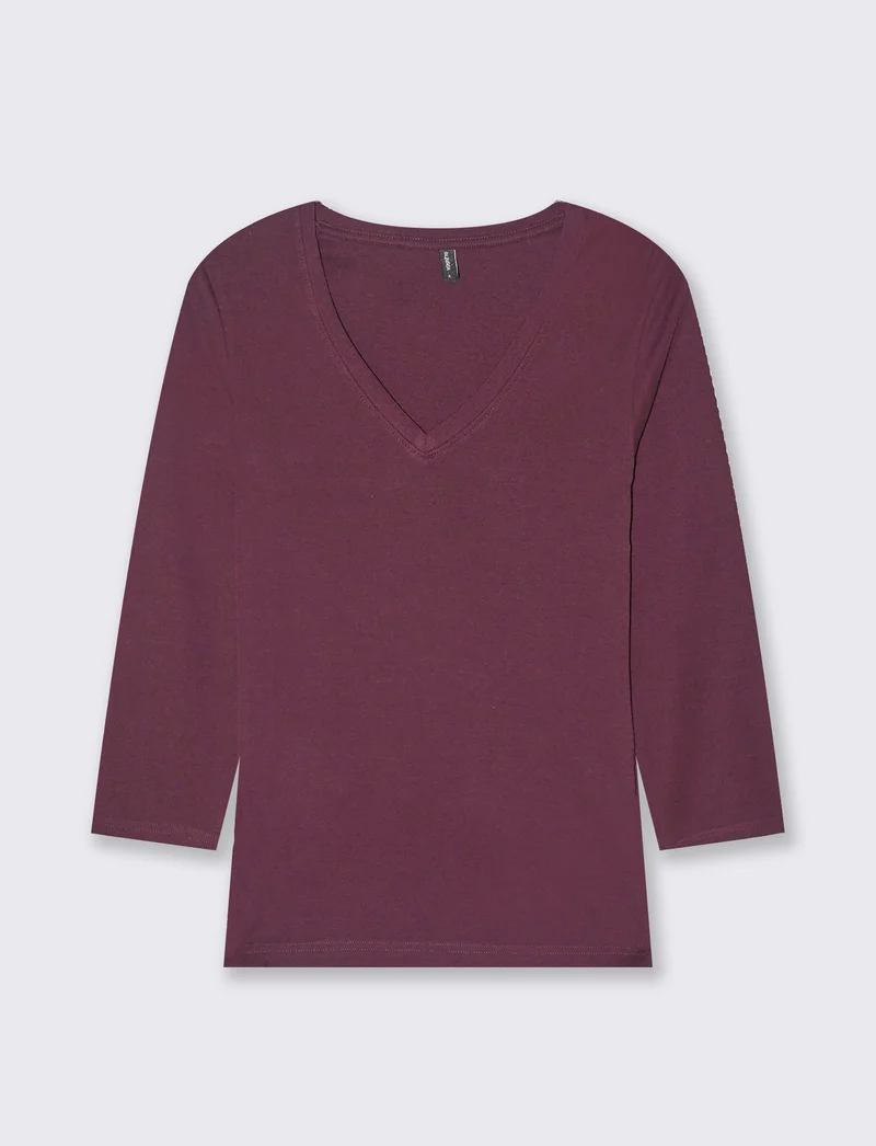 T-SHIRT BASICA - Bordeaux
