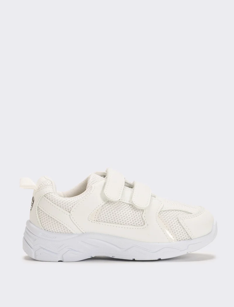 Sneakers con inserti da bambino - Bianco
