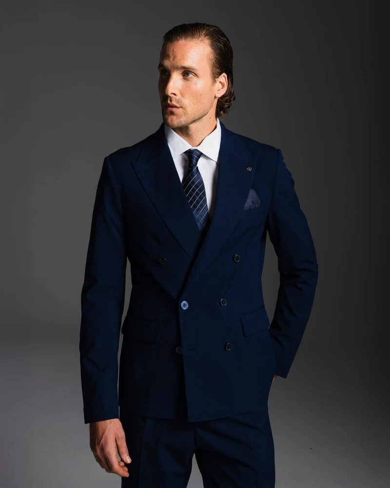 BLAZER DOPPIOPETTO DA COMPLETO FORMAL FIT - Blu