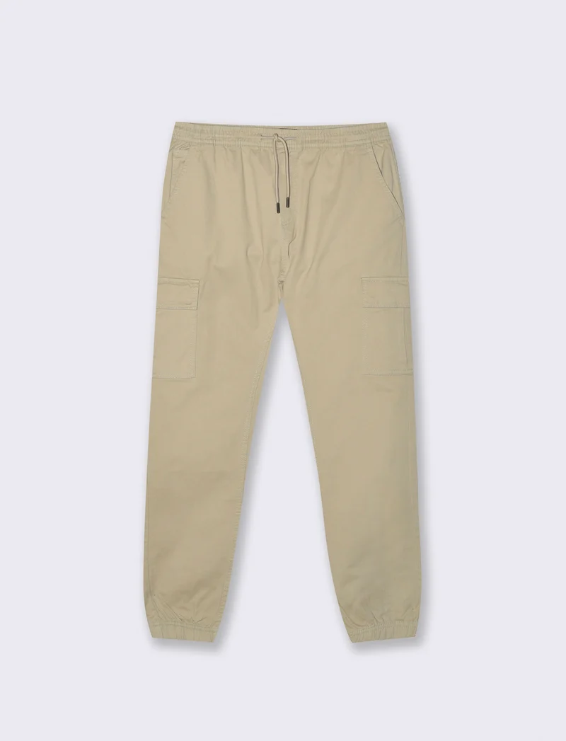PANTALONI CARGO FIT - Beige