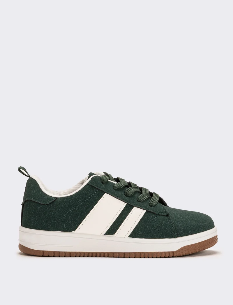Sneakers da bambino con riporti - Verde