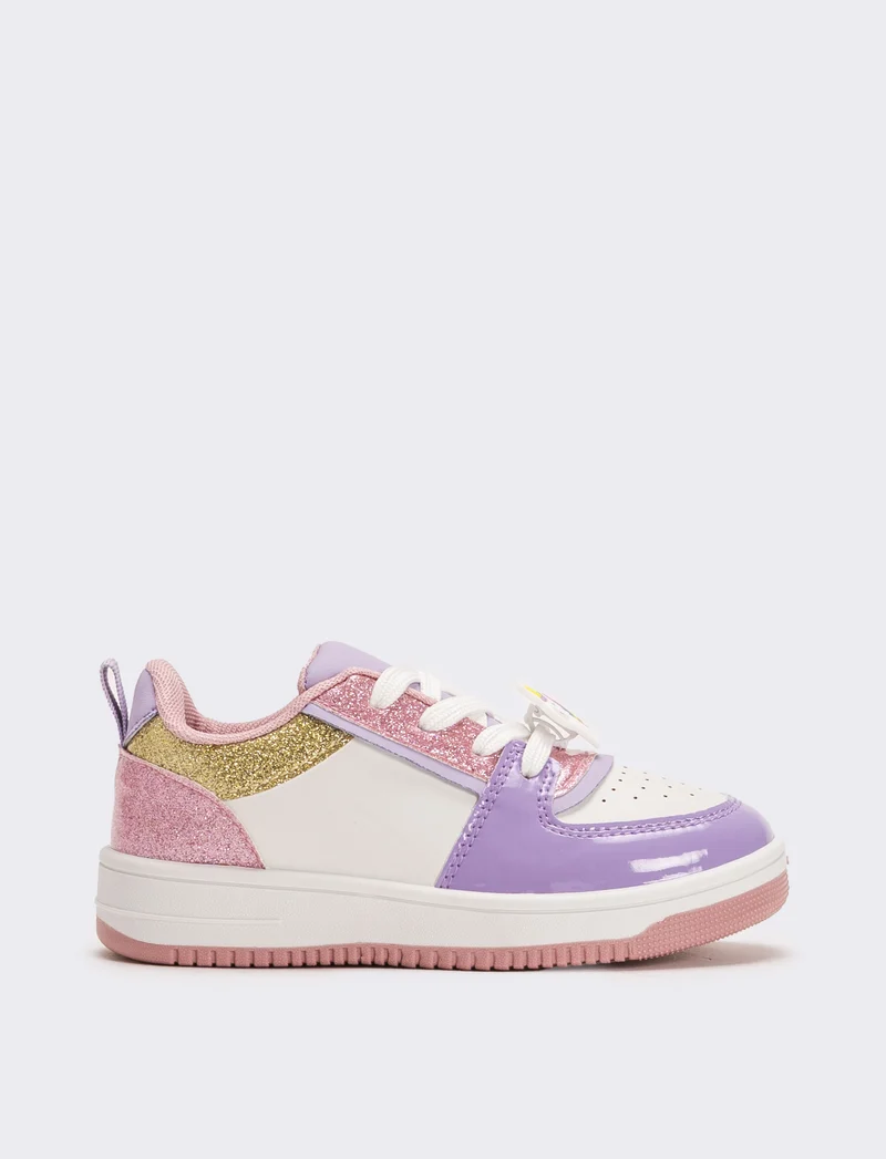 Sneakers multicolor da bambina - Bianco