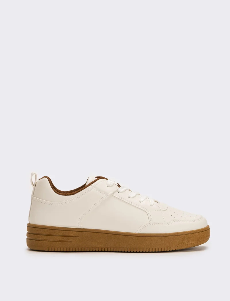 Sneakers basica da uomo - Bianco