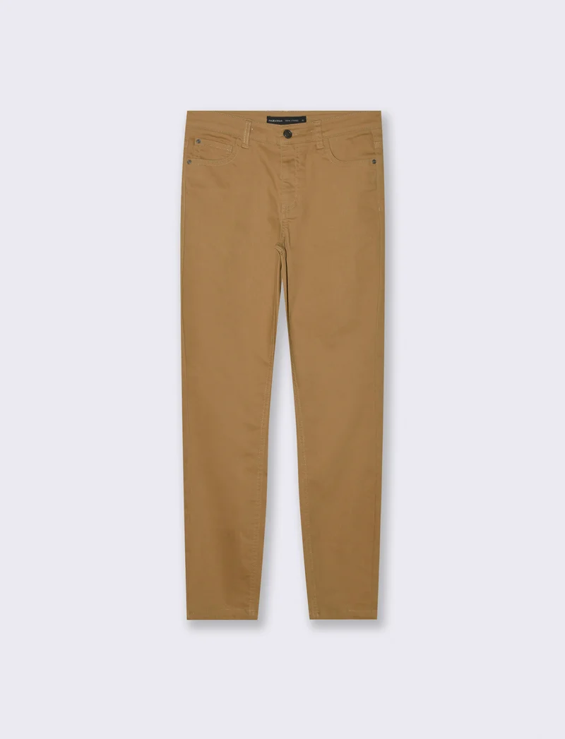 JEANS SKYNNY REGULAR WAIST - Cammello