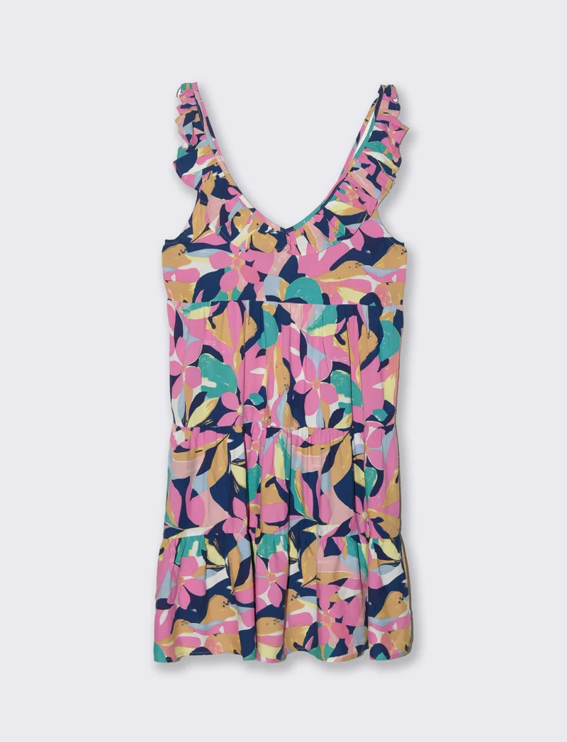 Vestito corto con rouches da donna - var 3