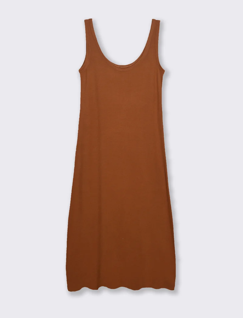 VESTITO LUNGO - Cognac