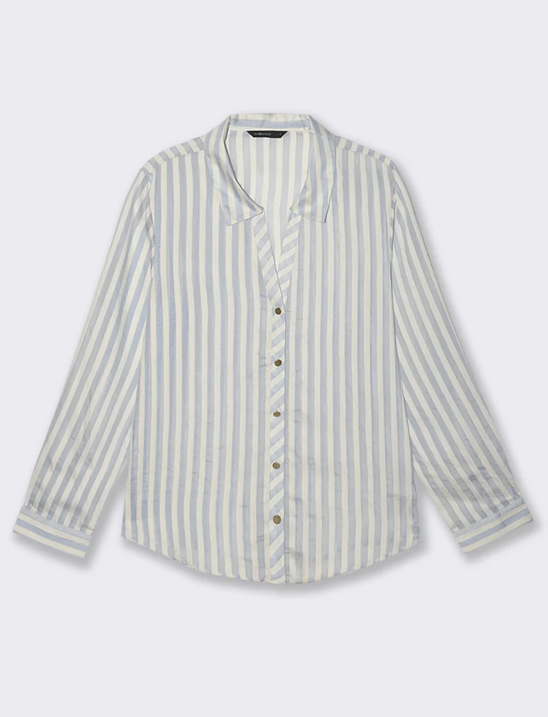 T-SHIRT IN PIZZO - Celeste