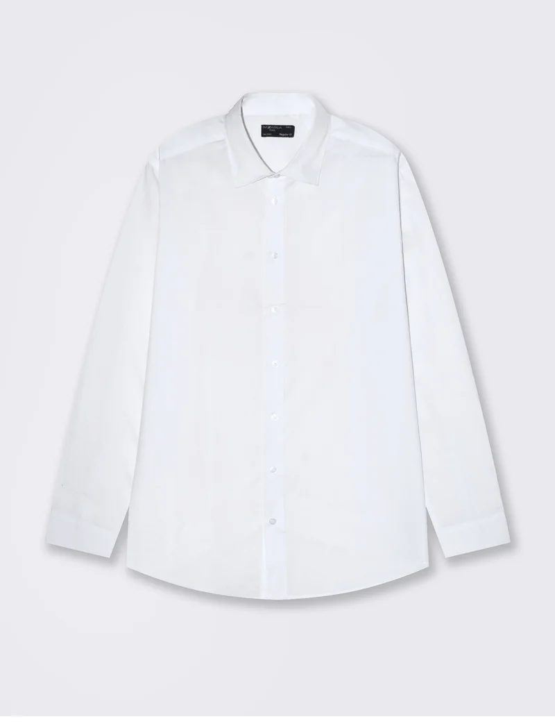 CAMICIA BASIC REGULAR FIT EASY IRON - Bianco