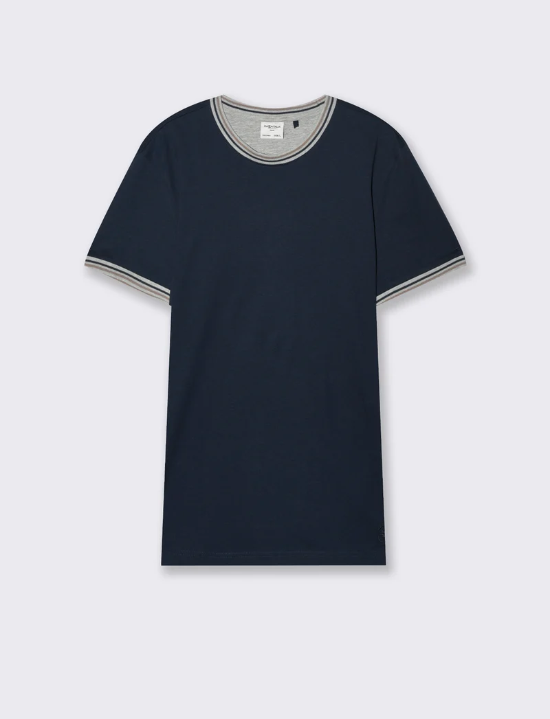 T-shirt in cotone premium da uomo - Blu