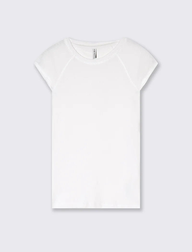 T-shirt basica da donna - Bianco