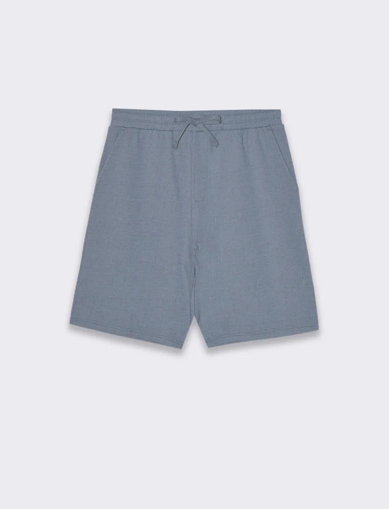 Bermuda struttura jacquard effetto iuta da uomo - CARTA DA ZUCCHERO