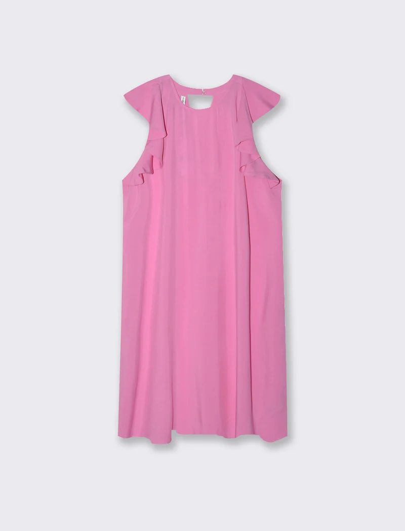 Vestito giro manica da donna - Rosa