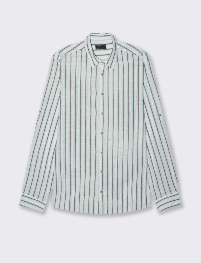 Camicia a righe da uomo - Blu
