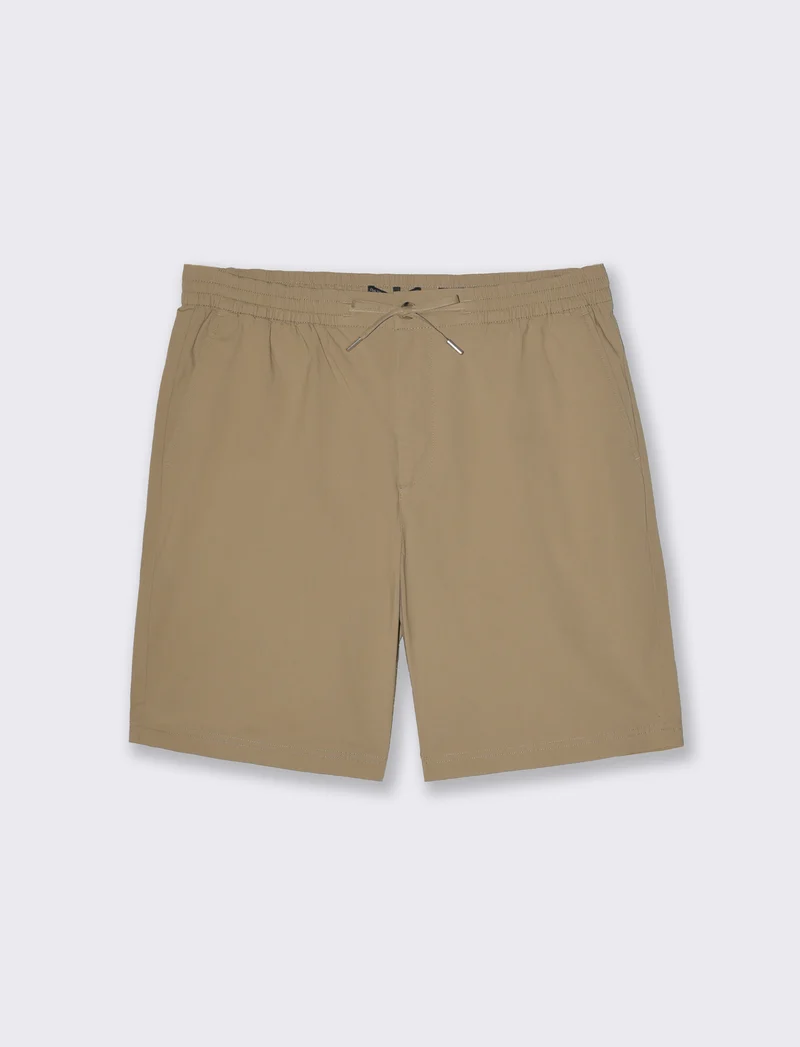 Bermuda chino cotone elasticizzato da uomo - Beige