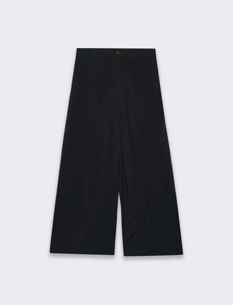 Pantalone coulotte da donna - Nero
