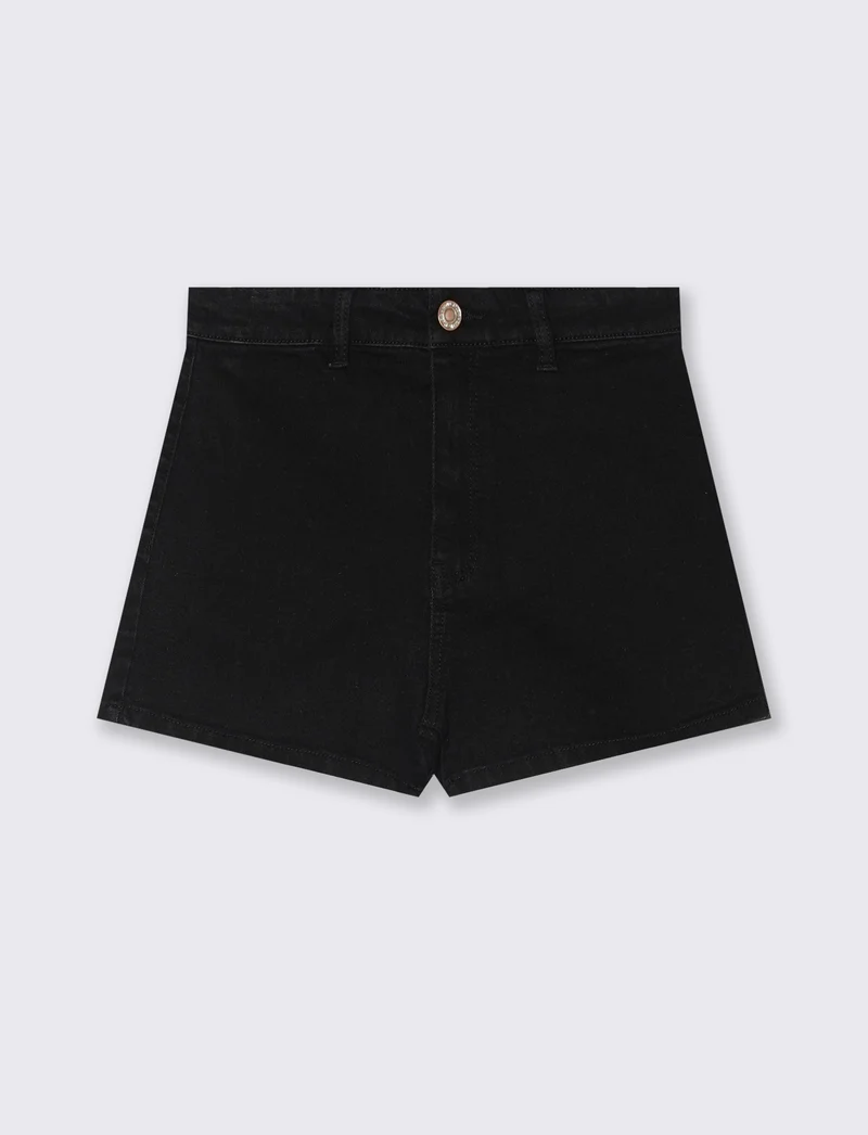 Short vita alta da donna - Nero