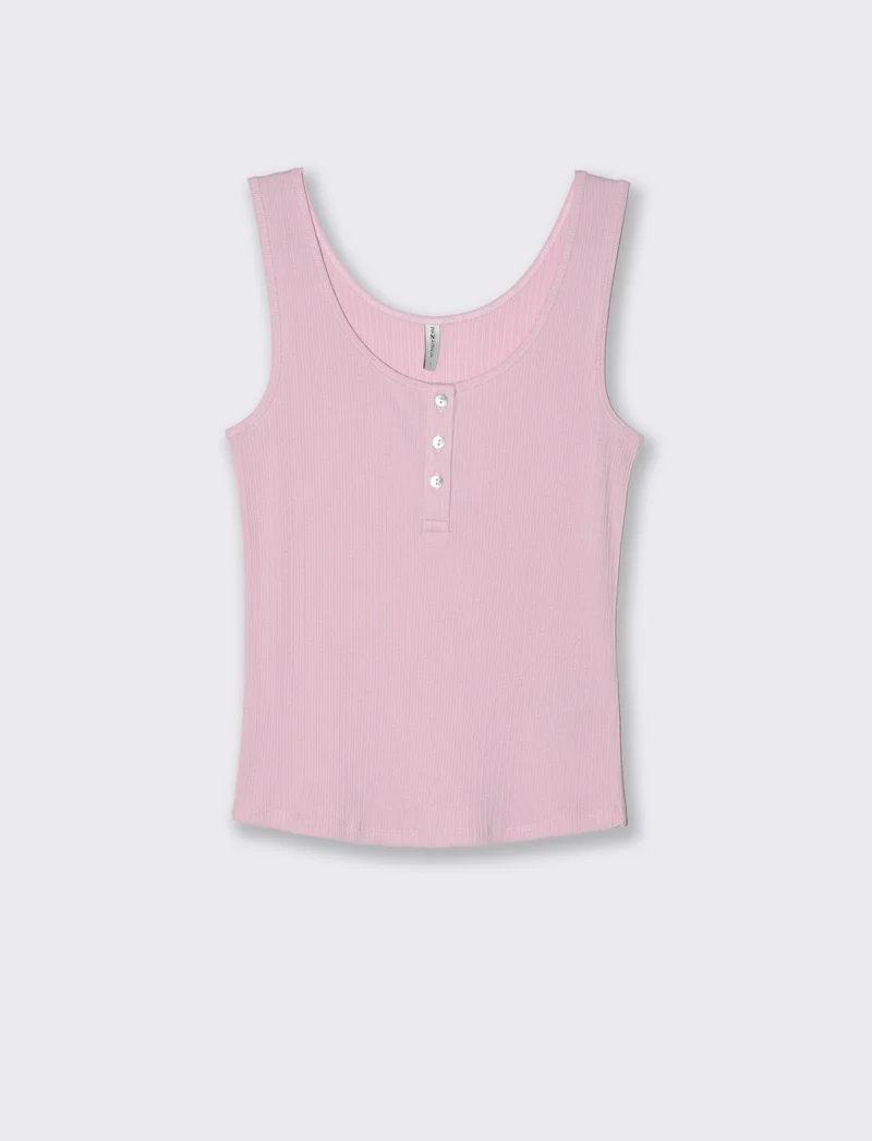 Top con scollo serafino da donna - Rosa chiaro