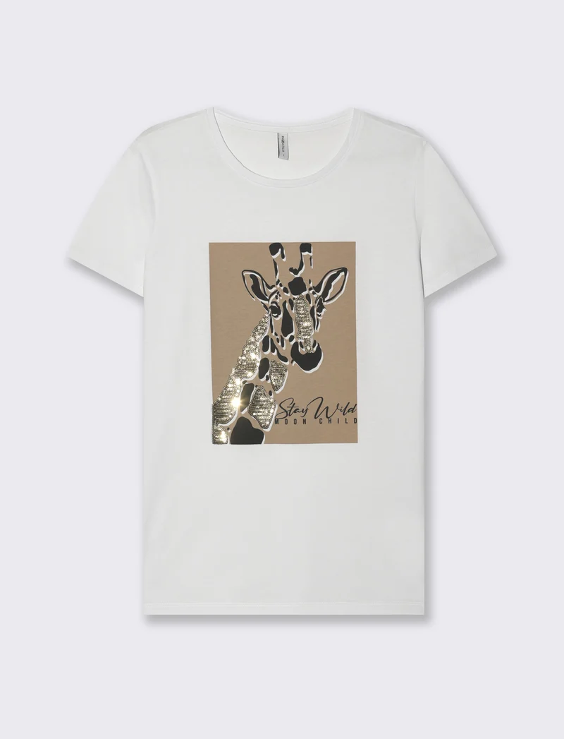 T-shirt con stampa da donna - var 1