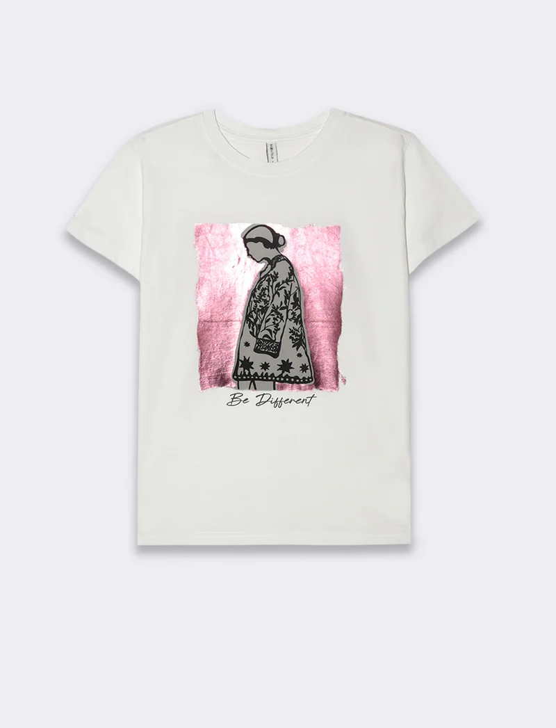 T-shirt con stampa da donna - var 2