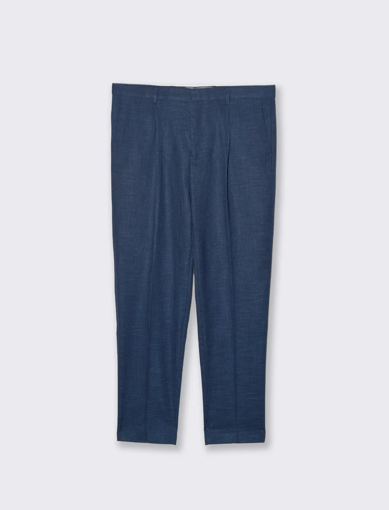 Pantaloni da completo formal fit da uomo - Blu