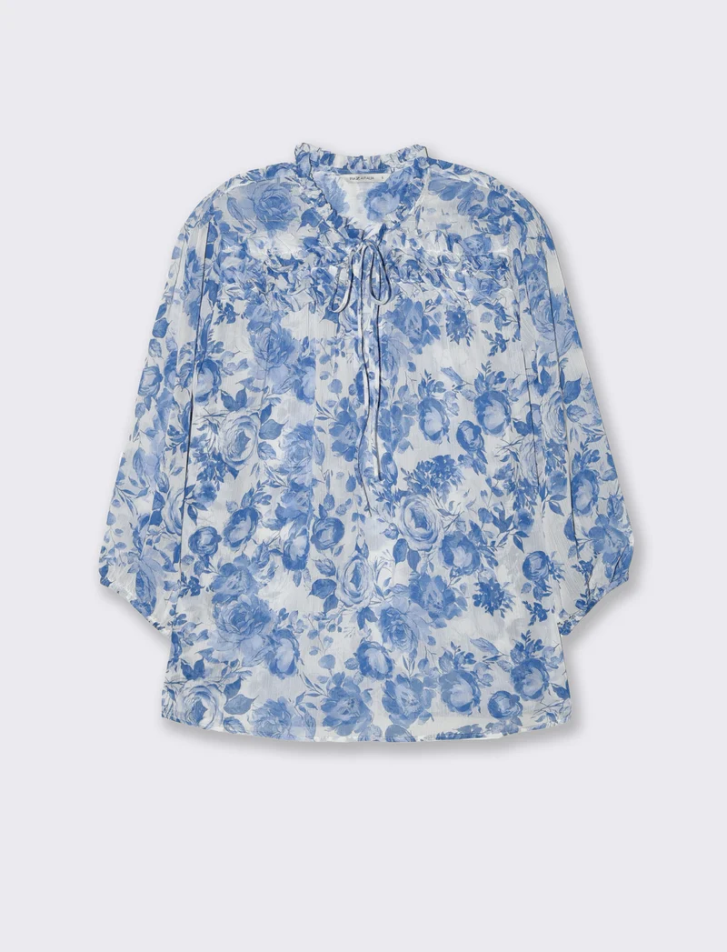 Blusa con ruches da donna - var 2